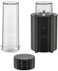 Alessi Smoothie Blender Plisse - Zwart - 380 W - Door Michele De Lucchi - MDL17 B