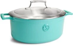 Saveur Selects Braadpan Ovaal Voyage - Saveur Blue - ø 30 Cm / 5.6 Liter - Geëmailleerde Anti-aanbaklaag