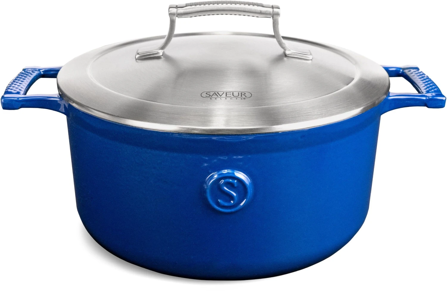 Saveur Selects Braadpan Voyage - Classic Blue - ø 25 Cm / 4.7 Liter - Geëmailleerde Anti-aanbaklaag 1 Saveur Selects Braadpan Voyage - Classic Blue - ø 25 Cm / 4.7 Liter - Geëmailleerde Anti-aanbaklaag