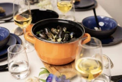 Cosy & Trendy Mosselpan - Oranje - ø 18 Cm / 2.8 Liter -Aanbiedingen Keukenkracht Winkel 10 Mosselen Anovi 10