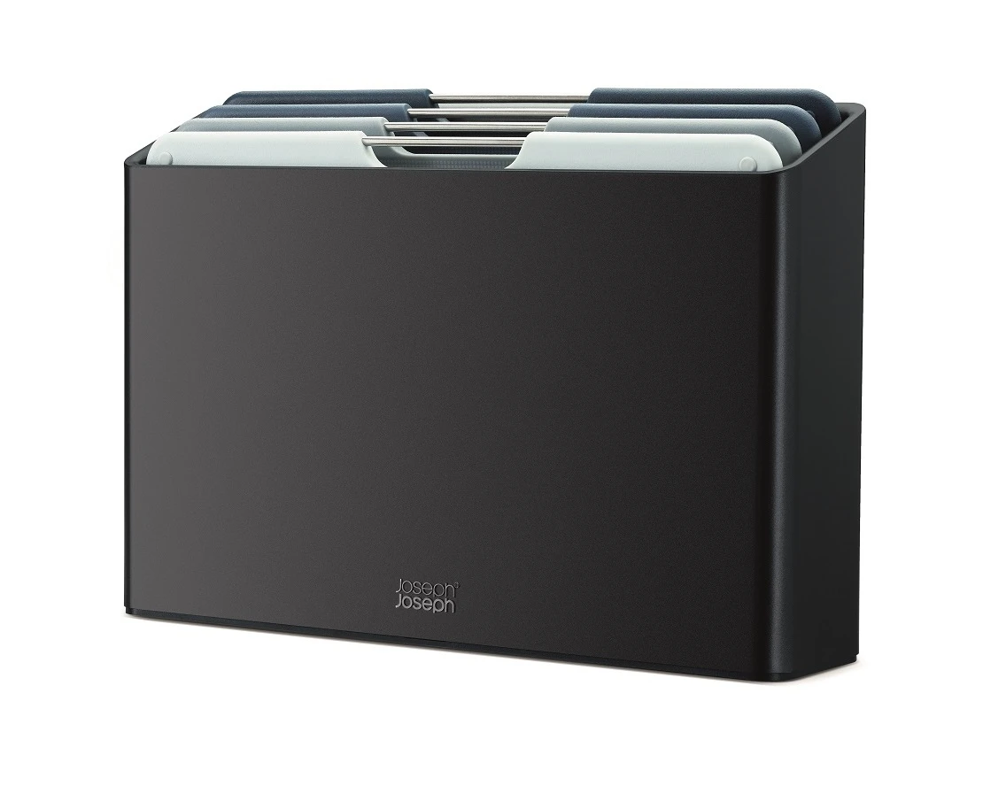 Joseph Joseph 4-delige Snijplankenset Met Houder - Folio - Groot - Grijs 1 Joseph Joseph 4-delige Snijplankenset Met Houder - Folio - Groot - Grijs