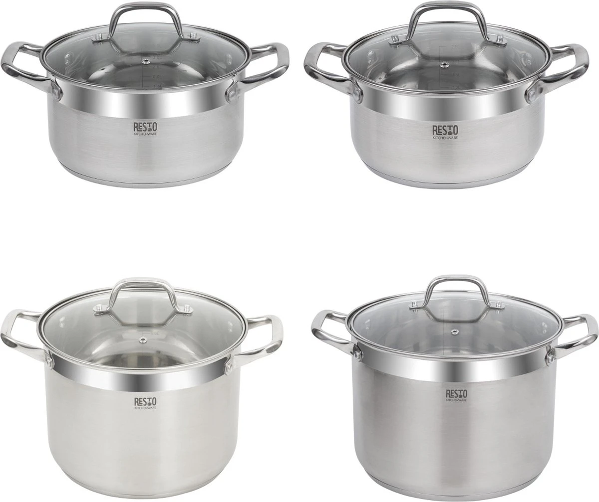 Resto Kitchenware Kookpan Libra 3.6 + 4.6 + 8 + 10 Liter - Inductie En Alle Andere Warmtebronnen 1 Resto Kitchenware Kookpan Libra 3.6 + 4.6 + 8 + 10 Liter - Inductie En Alle Andere Warmtebronnen