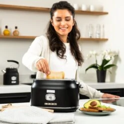 Westinghouse Retro Waterkoker + Broodrooster 2 Sleuven + Blender - Zwart -Aanbiedingen Keukenkracht Winkel 1200x1200 141