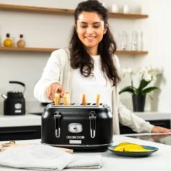 Westinghouse Retro Waterkoker + Broodrooster 4 Sleuven + Staafmixer - Zwart -Aanbiedingen Keukenkracht Winkel 1200x1200 189
