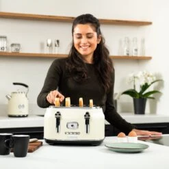 Westinghouse Retro Waterkoker + Broodrooster 4 Sleuven + Staafmixer - Wit -Aanbiedingen Keukenkracht Winkel 1200x1200 193