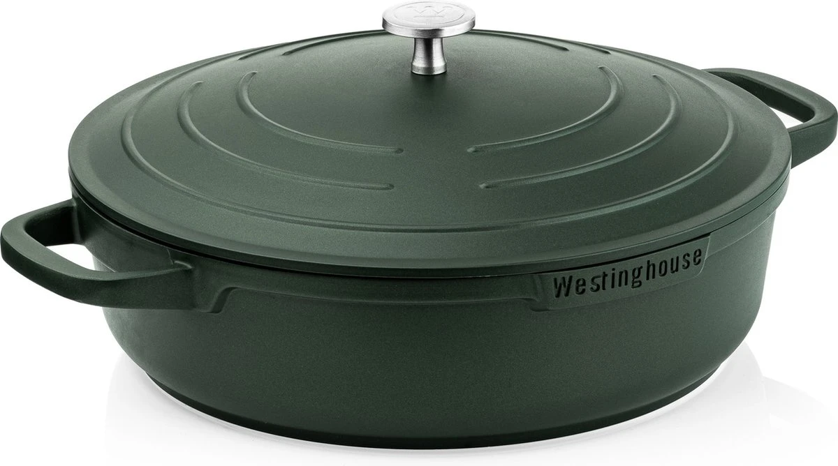 Westinghouse Pannenset Performance (Braadpan + Hapjespan) ø 28 Cm - Groen - Inductie En Alle Andere Warmtebronnen 8 Westinghouse Pannenset Performance (Braadpan + Hapjespan) ø 28 Cm - Groen - Inductie En Alle Andere Warmtebronnen - Afbeelding 8