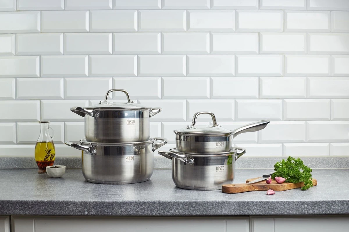 Resto Kitchenware Kookpan Libra 3.6 + 4.6 + 8 + 10 Liter - Inductie En Alle Andere Warmtebronnen 6 Resto Kitchenware Kookpan Libra 3.6 + 4.6 + 8 + 10 Liter - Inductie En Alle Andere Warmtebronnen - Afbeelding 6