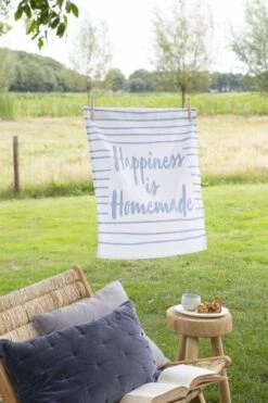 Walra Theedoek Happiness Jeans Blauw 50 X 70 Cm -Aanbiedingen Keukenkracht Winkel 1220105 1