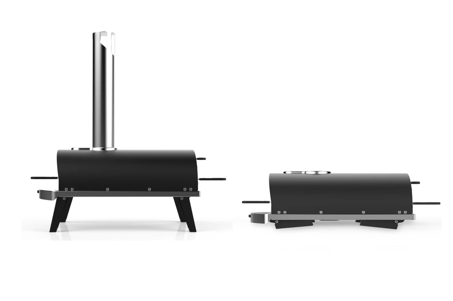 ZiiPa Pizza Oven Piana - Houtgestookt - Met Thermometer - Leisteen - Voor ø 30 Cm Pizza's - Roterende Pizzasteen 6 ZiiPa Pizza Oven Piana - Houtgestookt - Met Thermometer - Leisteen - Voor ø 30 Cm Pizza's - Roterende Pizzasteen - Afbeelding 6