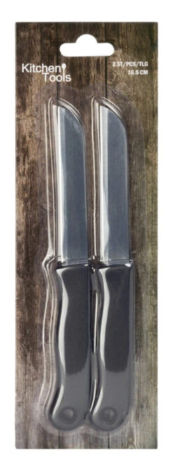 Kitchen Tools Schilmesjes - Zwart - 2 Stuks