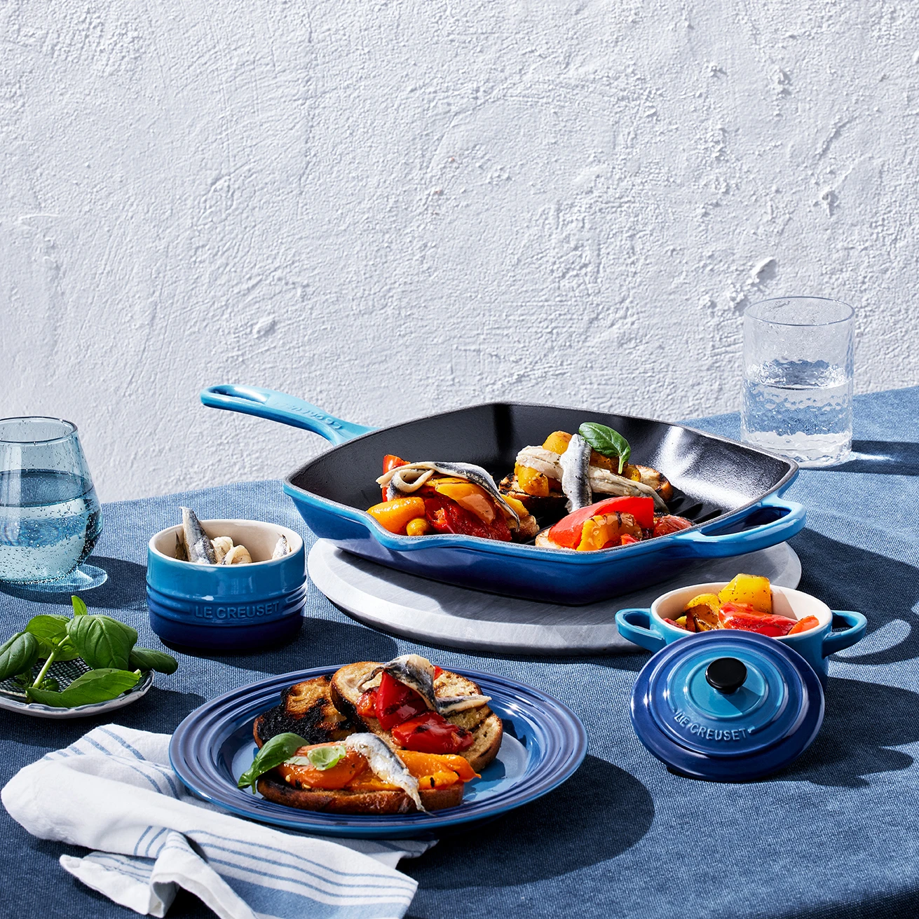 Le Creuset Grillpan Signature - Azure - 26 X 26 Cm - Geëmailleerde Anti-aanbaklaag 6 Le Creuset Grillpan Signature - Azure - 26 X 26 Cm - Geëmailleerde Anti-aanbaklaag - Afbeelding 6