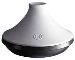 Emile Henry Tajine Delight - Zwart / Wit - Inductie - ΓΈ 33.5 Cm / 4 Liter