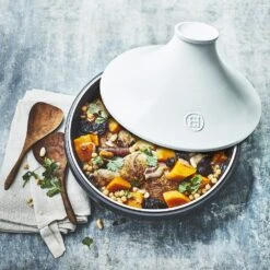 Emile Henry Tajine Delight - Zwart / Wit - Inductie - ø 33.5 Cm / 4 Liter -Aanbiedingen Keukenkracht Winkel 3289317766329 6