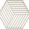 Zone Denmark Pannenonderzetter Hexagon - Warm Grey - 16 X 14 Cm