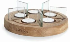 Boska Fondueset Twinkle - 4 Personen - Wit/bruin -Aanbiedingen Keukenkracht Winkel 340031 LIFE Candle Light Fondue Twinkle. kopie