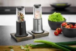 Gefu Peper- En Zoutset Houder X-Plosion Medium -Aanbiedingen Keukenkracht Winkel 34643 gefu muehlenuntersetzer x plosion m 002