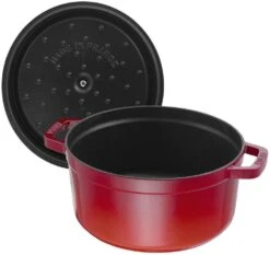Staub Braadpan / Cocotte - Kersenrood - ø 22 Cm / 2.6 Liter -Aanbiedingen Keukenkracht Winkel 40509 814 0 5 1