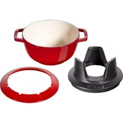 Staub Fondueset Kersenrood - ø 20 Cm / 2.36 Liter -Aanbiedingen Keukenkracht Winkel 40511 975 0 6