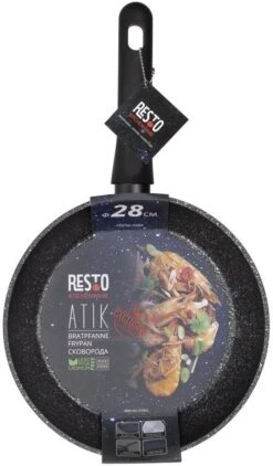 Resto Kitchenware Koekenpan Atik - ø 28 Cm - Standaard Anti-aanbaklaag -Aanbiedingen Keukenkracht Winkel 4260403577127