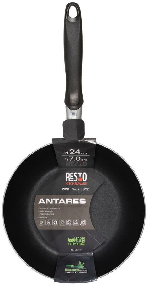 Resto Kitchenware Wokpan Antares - ø 24 Cm - Standaard Anti-aanbaklaag 6 Resto Kitchenware Wokpan Antares - ø 24 Cm - Standaard Anti-aanbaklaag - Afbeelding 6