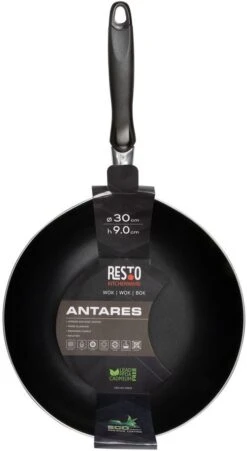 Resto Kitchenware Wokpan Antares - ø 30 Cm - Standaard Anti-aanbaklaag -Aanbiedingen Keukenkracht Winkel 4260709010144