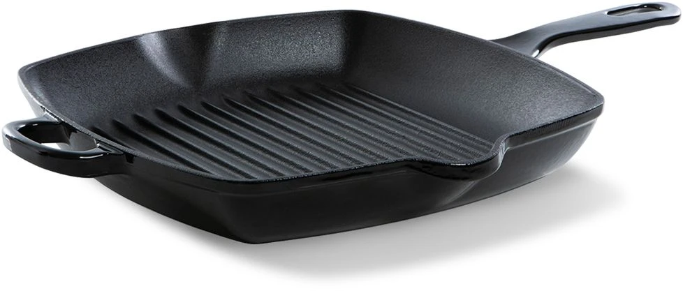 BK Grillpan Bourgogne - Jet Black - 26 X 26 Cm - Zonder Anti-aanbaklaag 1 BK Grillpan Bourgogne - Jet Black - 26 X 26 Cm - Zonder Anti-aanbaklaag