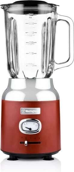 Westinghouse Retro Waterkoker + Broodrooster 4 Sleuven + Blender - Rood -Aanbiedingen Keukenkracht Winkel 520x1200 4