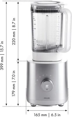 Zwilling Blender Enfinigy - 1.4 Liter - 1200 W - Zilver/Wit -Aanbiedingen Keukenkracht Winkel 53002 000 0 10
