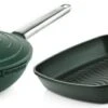Westinghouse Pannenset Performance (Wokpan + Grillpan) ø 28 Cm - Groen - Inductie En Alle Andere Warmtebronnen