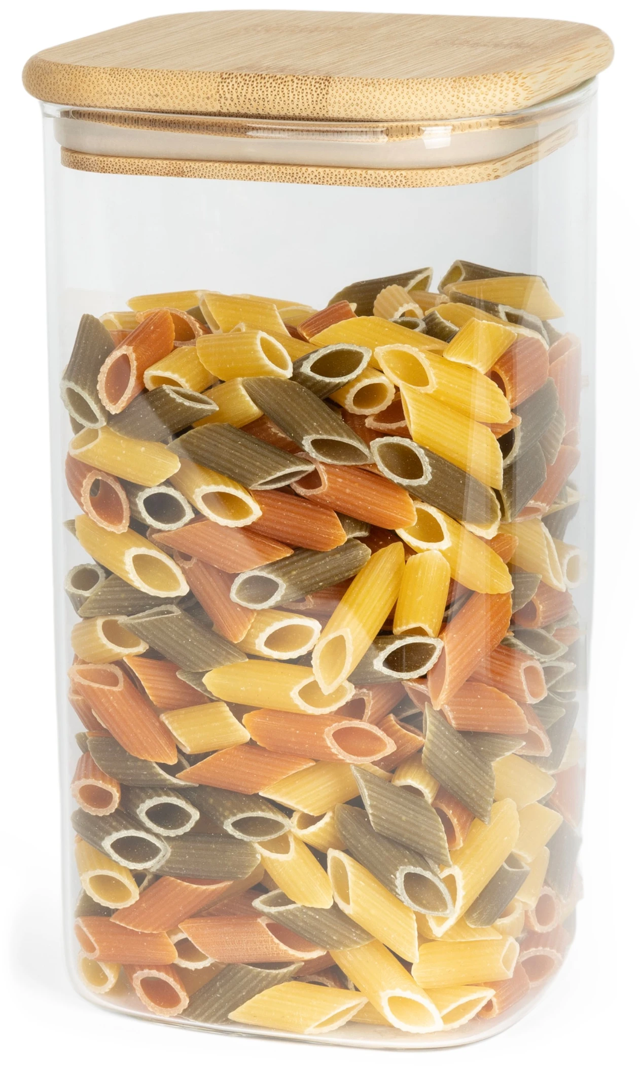 Sareva Voorraadpot - Glas / Bamboe - 1.35 Liter 1 Sareva Voorraadpot - Glas / Bamboe - 1.35 Liter