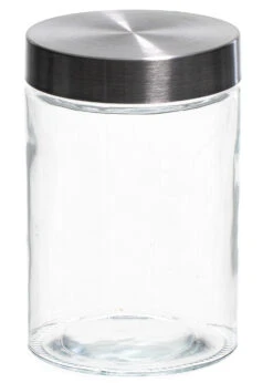 Sareva Voorraadpot - Glas / RVS Deksel - ø 11.5 Cm / 1.25 Liter -Aanbiedingen Keukenkracht Winkel 7061111721867 2