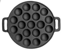 Sareva Poffertjespan - Gietijzer - ø 24 Cm - 19 Poffertjes -Aanbiedingen Keukenkracht Winkel 7061112070186 1