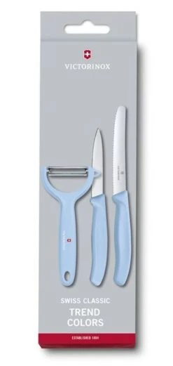 Victorinox Messenset Swiss Classic - Blauw - 3-delig -Aanbiedingen Keukenkracht Winkel 7613329141977