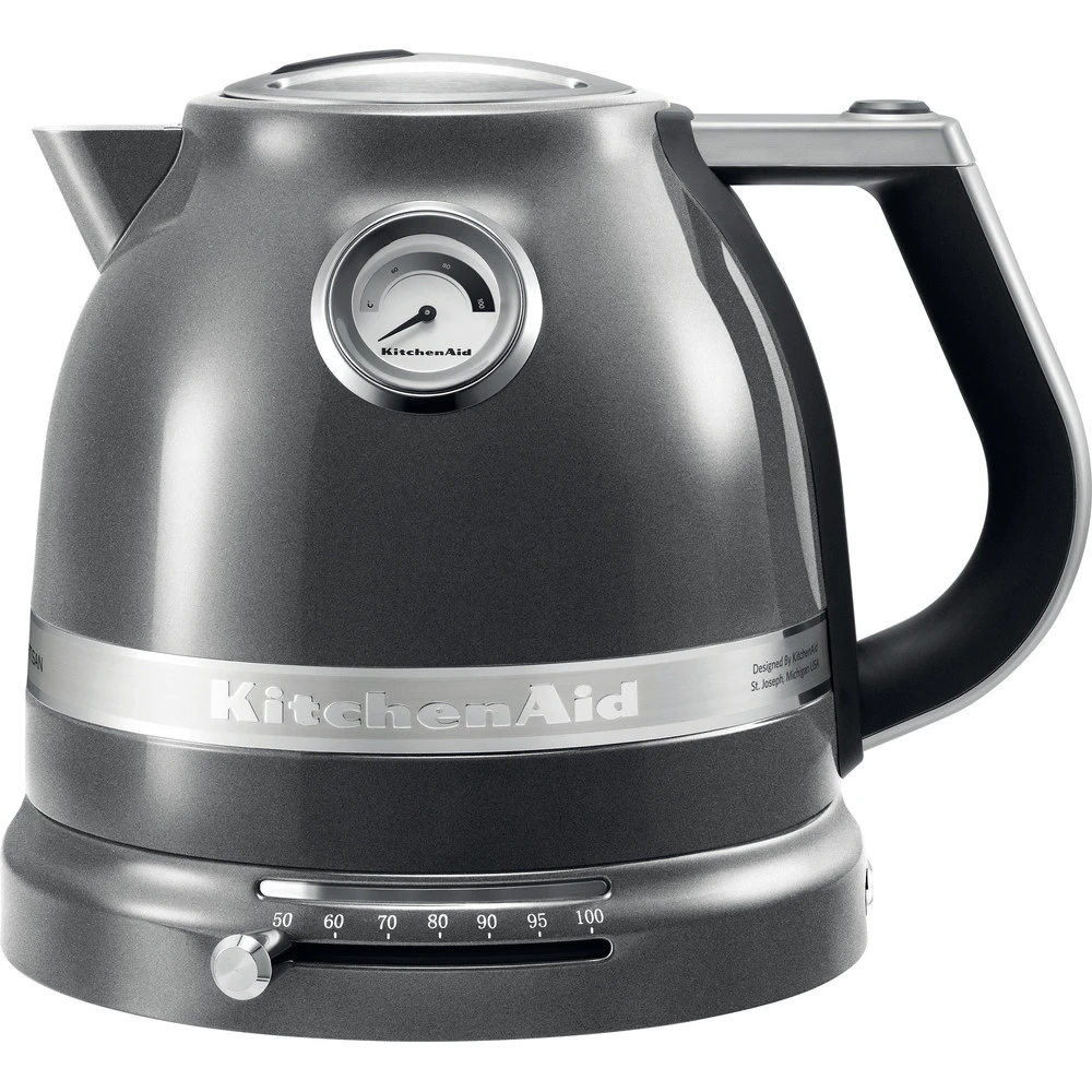 KitchenAid Waterkoker Artisan - Temperatuurregeling - Tingrijs - 1.5 Liter - 5KEK1522EMS 1 KitchenAid Waterkoker Artisan - Temperatuurregeling - Tingrijs - 1.5 Liter - 5KEK1522EMS
