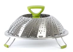 Sareva Stoommandje - RVS - Verstelbaar Van ø 17 - 27 Cm -Aanbiedingen Keukenkracht Winkel 8720364454647