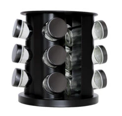 Blackwell Kruidenrek / Kruidencarrousel - Inclusief 12 Kruidenpotjes - Zwart -Aanbiedingen Keukenkracht Winkel 8720364455545 2 1