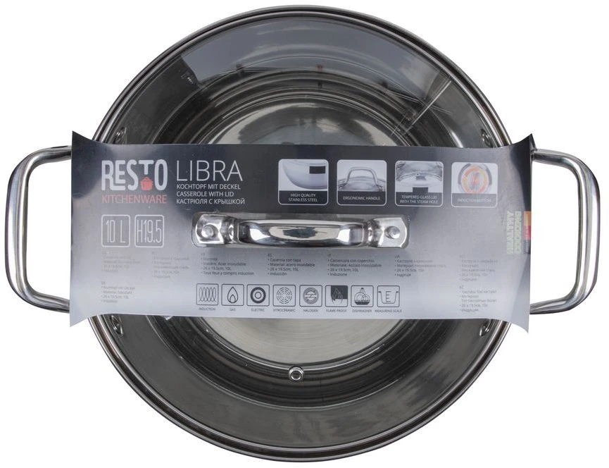 Resto Kitchenware Kookpan / Soeppan Libra - ø 26 Cm / 10 Liter 10 Resto Kitchenware Kookpan / Soeppan Libra - ø 26 Cm / 10 Liter - Afbeelding 10