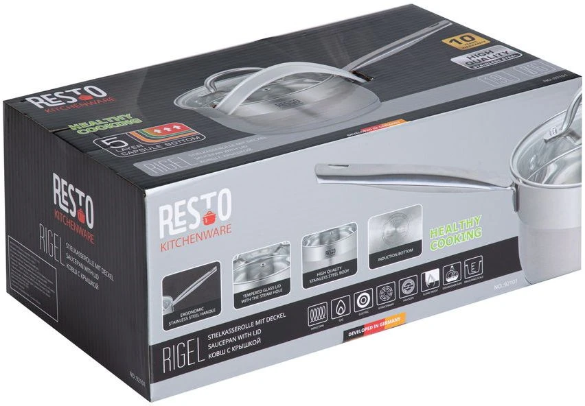 Resto Kitchenware Steelpan Rigel - ø 16 Cm / 1.9 Liter 9 Resto Kitchenware Steelpan Rigel - ø 16 Cm / 1.9 Liter - Afbeelding 9