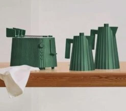 Alessi Citruspers Plissé - Elektrisch - Groen - Michele De Lucchi - MDL07 GR -Aanbiedingen Keukenkracht Winkel Alessi Plisse Groen 3