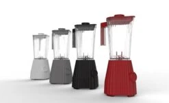 Alessi Blender Plissé - 5 Snelheden + Turbostand - Grijs - Michele De Lucchi - 1.5 Liter - MDL09 G -Aanbiedingen Keukenkracht Winkel Alles Alessi Blendera 1