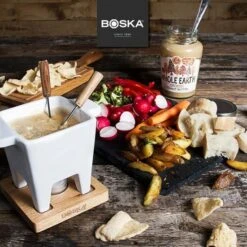 Boska Fondueset - 2 Personen - Wit -Aanbiedingen Keukenkracht Winkel Boska Tapas Fondue Eiken 2