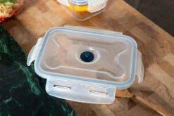 Sareva Vacuum Ovenschalen / Vershoudbakjes - Hittebestendid Glas - 3 Delige Set / 485 Ml + 970 Ml -Aanbiedingen Keukenkracht Winkel Crumble in ovenschaal en vershoudbakjes 5 1