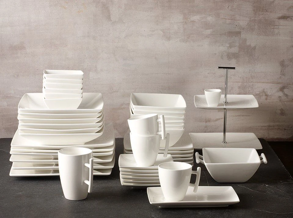 BonBistro Ovenschaal Yong Squito - 16 X 16 X 5 Cm / 940 Ml - Wit - 2 Stuks 2 BonBistro Ovenschaal Yong Squito - 16 X 16 X 5 Cm / 940 Ml - Wit - 2 Stuks - Afbeelding 2