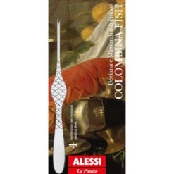 Alessi Kreeftenvork Colombina Fish - FM23/34S4 - 4 Stuks - Door Doriana & Massimiliano Fuksas -Aanbiedingen Keukenkracht Winkel FM23 43S4 02