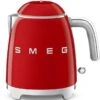 SMEG Waterkoker Mini - 1400 W - Rood - 800 Ml - 3 Kops - KLF05RDEU