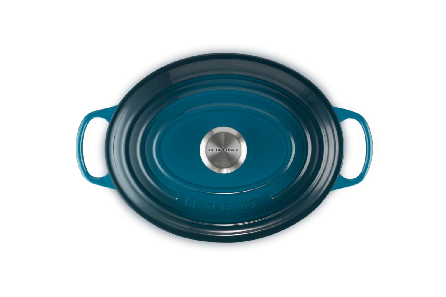 Le Creuset Braadpan Signature - Ovaal - Deap Teal - ø 29 Cm / 4.7 Liter 6 Le Creuset Braadpan Signature - Ovaal - Deap Teal - ø 29 Cm / 4.7 Liter - Afbeelding 6