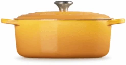 Le Creuset Braadpan Signature - Ovaal - Nectar - ø 29 Cm / 4.7 Liter -Aanbiedingen Keukenkracht Winkel LC 20220720 HL PS FS 21178296724430 003