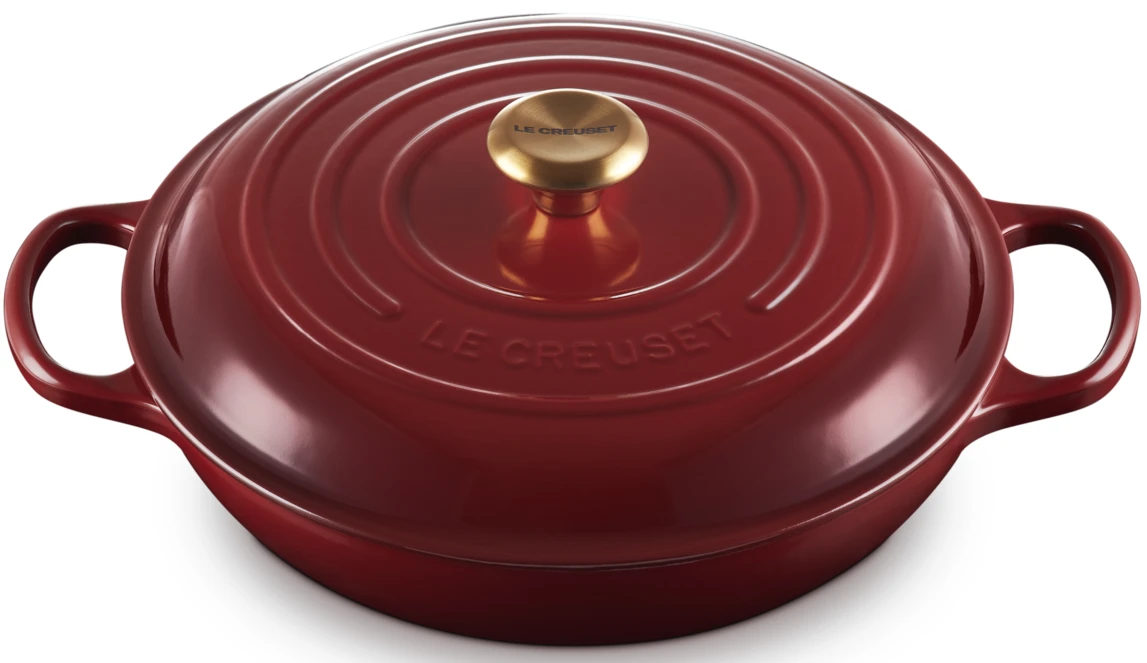 Le Creuset Braadpan Signature - Campagnard - Rhone - ø 30 Cm / 3.5 Liter 2 Le Creuset Braadpan Signature - Campagnard - Rhone - ø 30 Cm / 3.5 Liter - Afbeelding 2