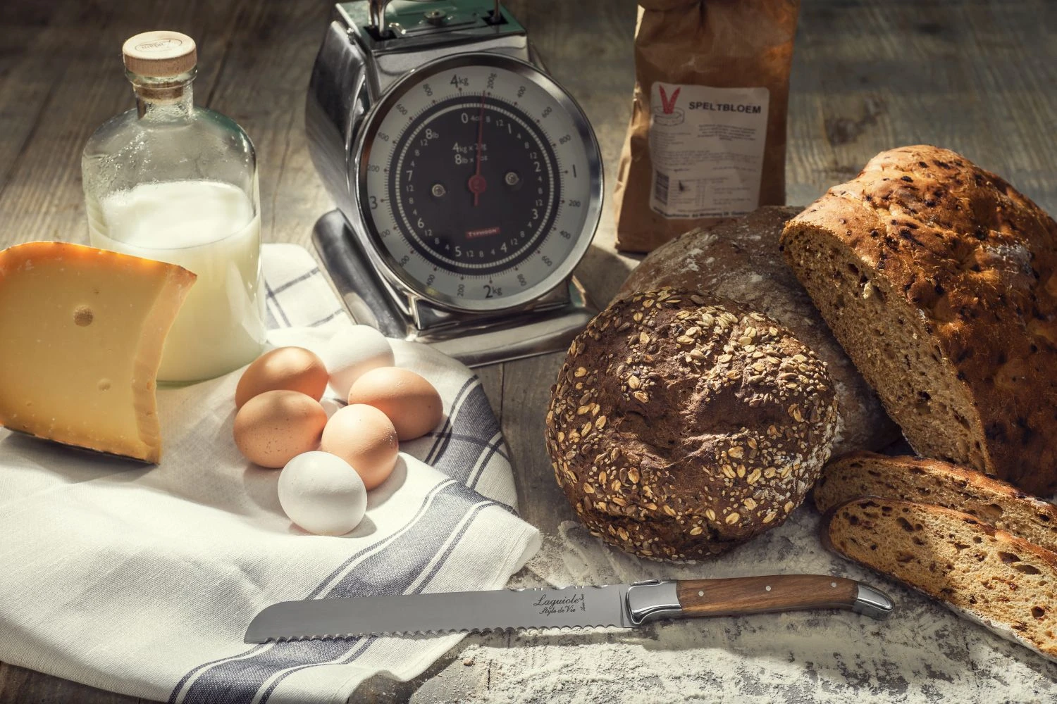 Laguiole Style De Vie Broodmes Olijfhout 4 Laguiole Style De Vie Broodmes Olijfhout - Afbeelding 4