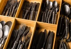 Laguiole Style De Vie Kaasmessenset Black Stonewash -Aanbiedingen Keukenkracht Winkel Laguiole kaasmessen black stonewasg sf kl 5